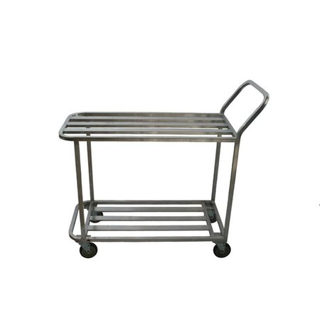 PRAIRIE VIEW INDUSTRIES Welded T-Bar Aluminum Utility Carts with 2 Tier - 41 x 30 x 20 in. WUC2024